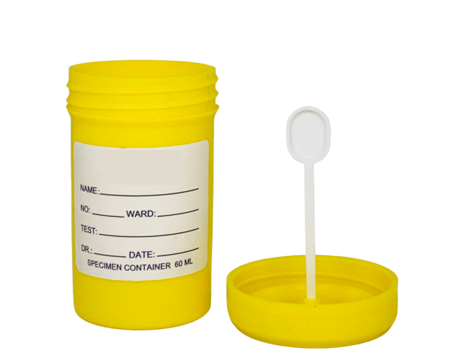 STOOL CONTAINER – YELLOW