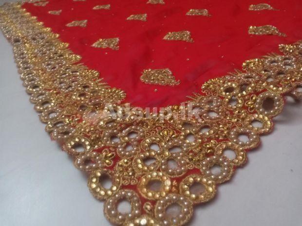 Gold Red Quality Indian Saree