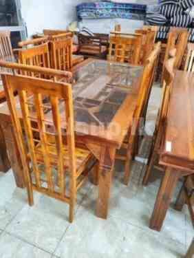 Teak Dining Table with 6 Chairs – Tdtc1200