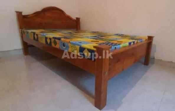New Teak Bed with Arpico double Mettresses
