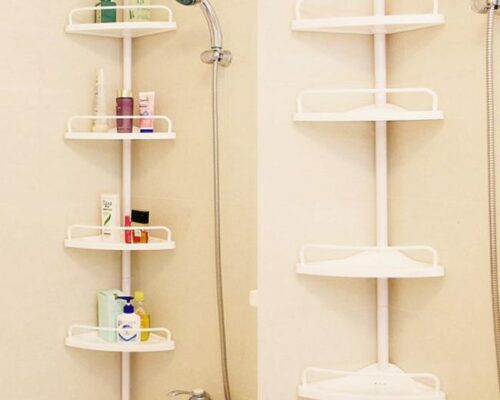 Multi Purpose Corner Shelf Rack- For Bathroom