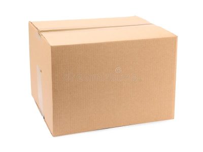 one-closed-cardboard-box-white-one-closed-cardboard-box-white-background-159042405