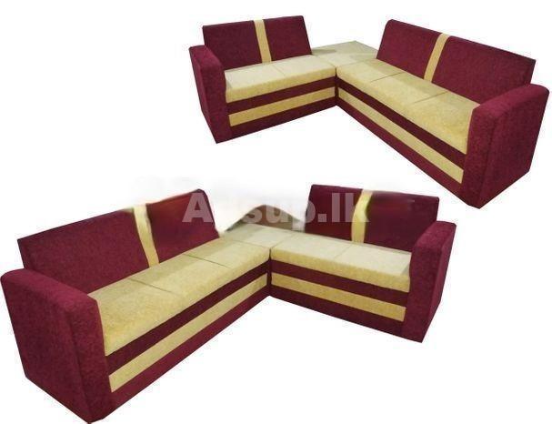 L Sofa Set 7 feet x 5.5feet Full 5 Seater ID 05