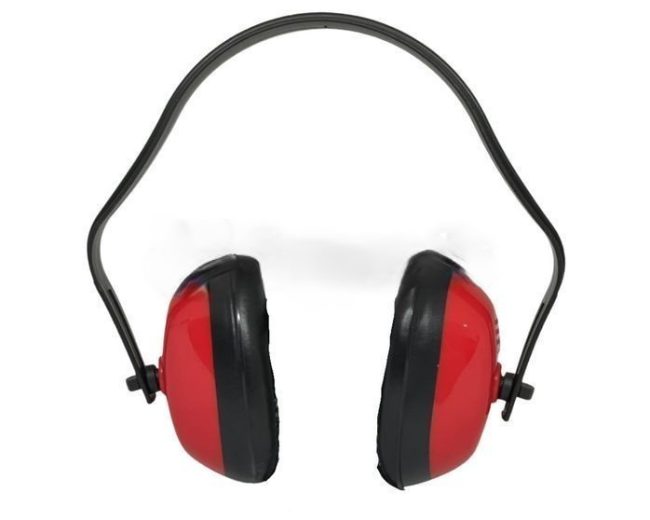 Noise Reduction Safety Ear Muffs – Red