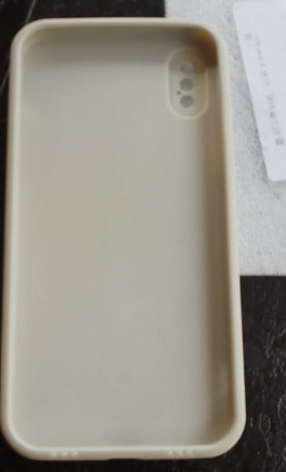 iPhone Xs Bumper case white Dark blue