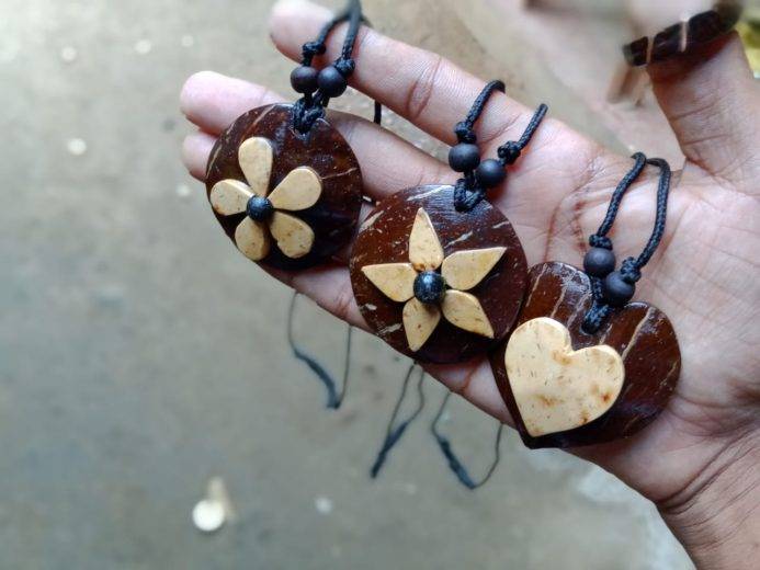 Coconut necklaces