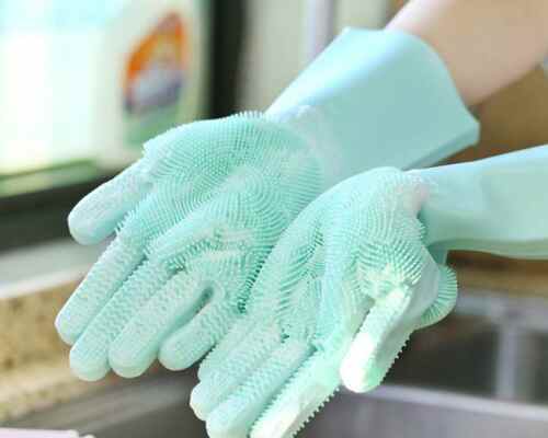 Silicone Wash Gloves