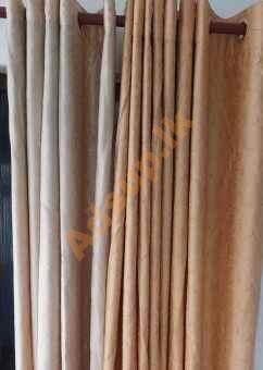 Yellow brownish gold plated curtain