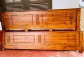 Teak Single Bed with Arpico double layer Matters 6*3