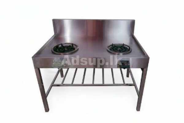 Low Pressure Double Gas Burners with Stand