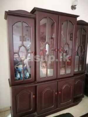 Glass Wooden Cabinet