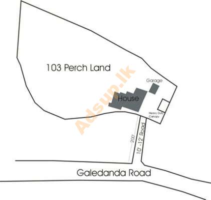 Land with House for sale Kelaniya Galedanda